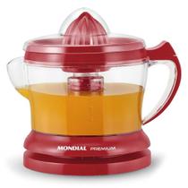 Espremedor De Frutas Mondial E-23 1,25 Litros Vermelho 127v Espremedor De Frutas Mondial E-23 1,25 Litros Vermelho 127v