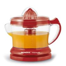 Espremedor de Frutas Mondial Red Premium 1,25L 30W Vermelho 127V - E-23