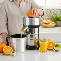 Espremedor De Laranja Elétrico Industrial Extrator De Suco Limão Inox 700w Visalu Jarra de 3L Alta Rotação