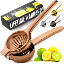 Espremedor de Limão Zulay Kitchen em Aço Inoxidável - Cor Rosa Dourado