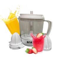 Espremedor Elétrico de Frutas 1,2L Potente BAK 110V OU 220V Suco Natural Prático C/ 2 Cones Espremedor Elétrico de Frutas 1,2L Potente BAK 110V OU 220V Suco Natural Prático C/ 2 Cones