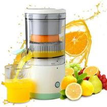 Espremedor Elétrico Laranja Limão Frutas Sucos Recarregável usb Copo Extrator Industrial Inox