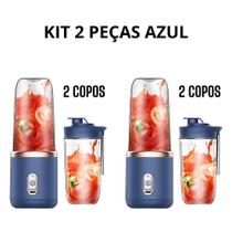 Espremedor Elétrico Mini Liquidificador Portátil Suco Alimento Misturador Smoothie 6 Lâminas POPYO