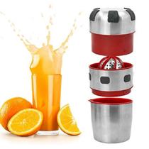 Espremedor Extrator De Frutas Limão Laranja Suco Fatiador Cortador Verduras Legumes Manual Inox Multifuncional