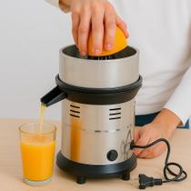 Espremedor Industrial Extrator De Suco Laranja Limão Elétrico Bivolt Potente 500w kit completo Visalu Espremedor Industrial Extrator De Suco Laranja Limão Elétrico Bivolt Potente 500w kit completo Visalu