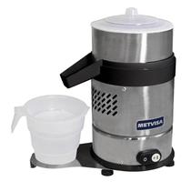 Espremedor Industrial Extrator Suco de Laranja e Limão Metvisa 0,25CV Com Suporete Gabinete em Inox ESSP