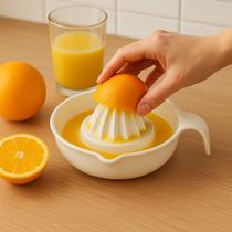 Espremedor Manual De Frutas Laranja Limão Suco Natural Culinaria Cozinha Plastico