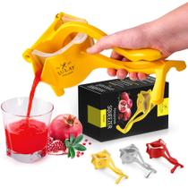 Espremedor manual de frutas Zulay Kitchen Heavy Duty Yellow