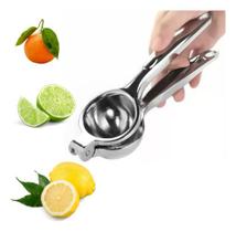Espremedor Manual P/ Limão Suco Prático Drink Chef Gourmet Aço Inox Maciço