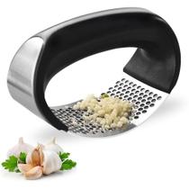 Espremedor Triturador Amassador Manual Alho - Inox - Garlic Press