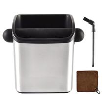 Espresso Grounds Knock Box CAFEMASY em aço inoxidável Espresso Grounds Knock Box CAFEMASY em aço inoxidável