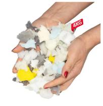 Espuma 4Kg em flocos para enchimento de puffs e almofadas Espuma 4Kg em flocos para enchimento de puffs e almofadas