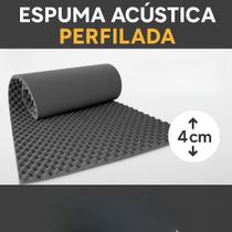 Espuma Acústica Perfilada D28 Tratamento Sonoro Absorção de som 4cm Espuma Acústica Perfilada D28 Tratamento Sonoro Absorção de som 4cm