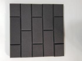 Espuma Acústica Tijolo Brick50cmx50cmx3,5cm Cinza Antichamas