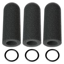 Espuma antivento para microfone Pinkind, kit com 3 unidades para David Clark M7A Espuma antivento para microfone Pinkind, kit com 3 unidades para David Clark M7A