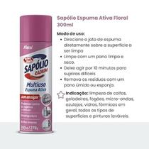Espuma Ativada Multiuso Floral Sapolio Radium Bombril 300Ml