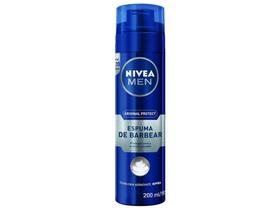 Espuma de Barbear Nivea Men Original Protect - 200ml Espuma de Barbear Nivea Men Original Protect - 200ml