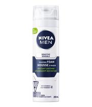 Espuma de barbear NIVEA MEN Sensitive 200 ml, pacote com 1