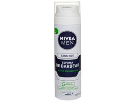 Espuma de Barbear Nivea Men Sensitive - 200ml Espuma de Barbear Nivea Men Sensitive - 200ml