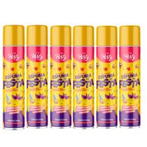Espuma De Festa Neve Artificial 400ml Kit Com 6 Peças Spray