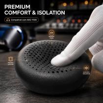 Espuma De Fone De Ouvido Compatível com AKG Y500 Kit De Reposição Almofada Macia Confortável Preta