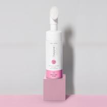 Espuma de limpeza facial pele sensível com esponja
