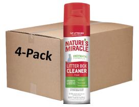 Espuma de limpeza Nature's Miracle Litter Box, pacote com 4, 518 ml