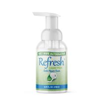 Espuma de papel higiênico Liquid Wipe Refresh 250 ml com hamamélis Espuma de papel higiênico Liquid Wipe Refresh 250 ml com hamamélis