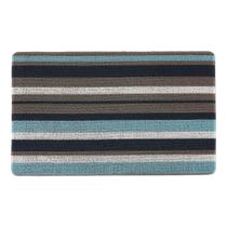 Espuma de PVC tufada para interior/exterior Tapete DII 45x75cm azul/cinza