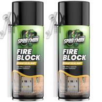 Espuma de spray Fire Block SPRAYMAN Fire Block Spray 2x350ml, pacote com 2