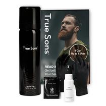 Espuma de tintura de cabelo True Sons Natural Look para homens castanho médio