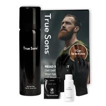 Espuma de tintura de cabelo True Sons Natural Look para homens True Black