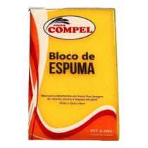 Espuma Em Bloco Compel 6Cm X 13Cm X 22Cm - Kit C/30 Pecas
