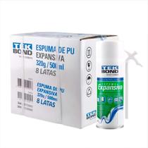 Espuma Expansiva 500ml/340g Poliuretano Expansível - Kit 8 Espuma Expansiva 500ml/340g Poliuretano Expansível - Kit 8