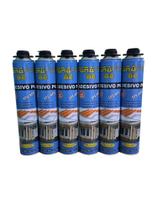 Espuma Expansiva Antichamas PU Proteção Eletroduto 750ml - Kit 6 Espuma Expansiva Antichamas PU Proteção Eletroduto 750ml - Kit 6