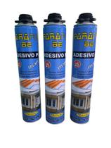 Espuma Expansiva de Poliuretano Anti Chamas 750ml - Kit 3 Espuma Expansiva de Poliuretano Anti Chamas 750ml - Kit 3