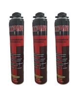 Espuma Expansiva de Poliuretano P/ Vedação 750ml/680gr - Kit 3