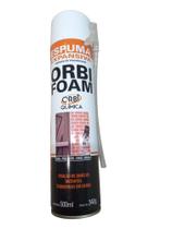 Espuma expansiva orbi foam spray 500ml/340g bege