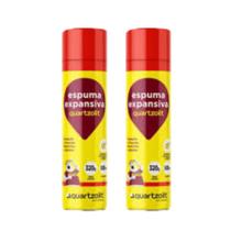 Espuma Expansiva Poliuretano 500ml Profissional Quartzolit - Kit 2un