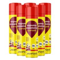 Espuma Expansiva Poliuretano 500ml Profissional Quartzolit - Kit 6un Espuma Expansiva Poliuretano 500ml Profissional Quartzolit - Kit 6un