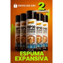 Espuma Expansiva PU 500ml Mundial Prime MP90 Construção Civil, Vedação e Fixação