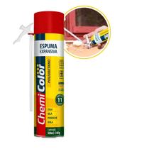 Espuma Expansiva Vedação Rápida Chemicolor 500ml Obra E Casa