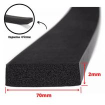 Espuma Fita Adesiva Eva Borracha Vedação E=2Mmx10 Mts Preta Espuma Fita Adesiva Eva Borracha Vedação E=2Mmx10 Mts Preta
