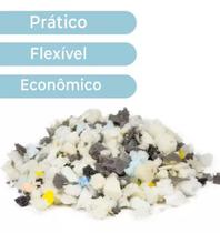 Espuma Flocada Triturada Para Puffs e Almofadas 2Kg