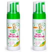 Espuma Higienizadora Mãos Limpinhas Sem Álcool Bioclub 200ml Kit com 2