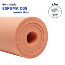 Espuma Laminada D35 Para Estofados, Tapeçaria, Móveis e Artesanato Espessura:48mm