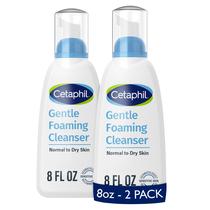 Espuma Limpeza Suave Sem Óleo Cetaphil, Pele Seca/Normal, 236 ml, Kit 2, C/Glicerina Vit B5/E, Dermatol. Test./Hipoalerg., Sem Sabão/Fragr.