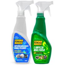 Espuma Mágica Limpador Geral + Impermeabilizante para Tecido