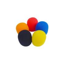 espuma microfone colorida PHX COM 5 UNIDADES