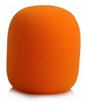 Espuma Para Microfone De Mão Sm58 Laranja